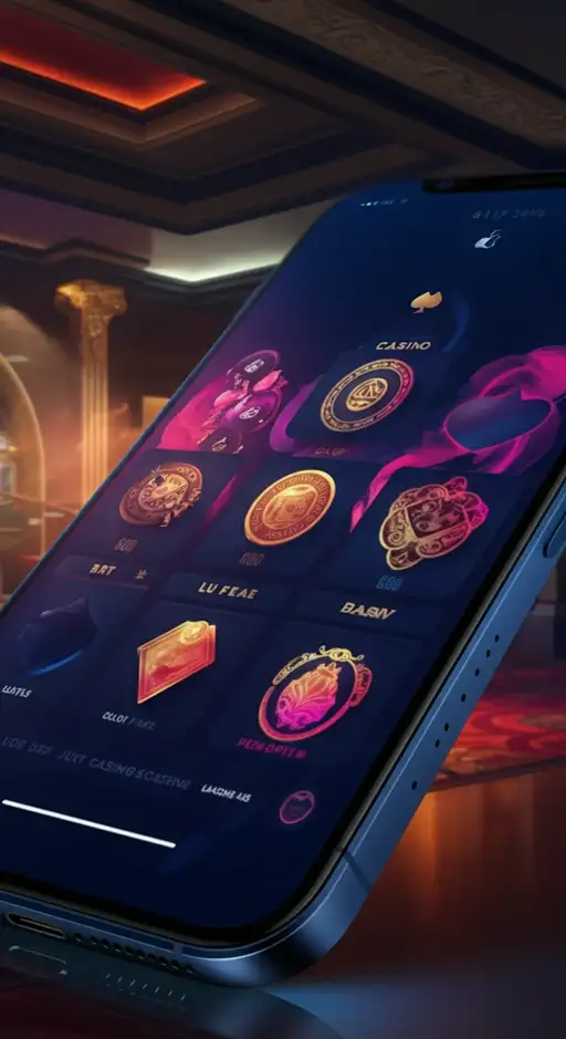 Interface mobile de Casino Spinfin présentant des machines à sous et le menu des récompenses pour une expérience de jeu fluide